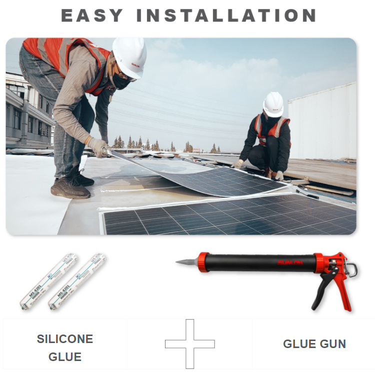 Compact and Powerful 2054*1080*2mm Flexible Solar Panels with Max-Power 430W