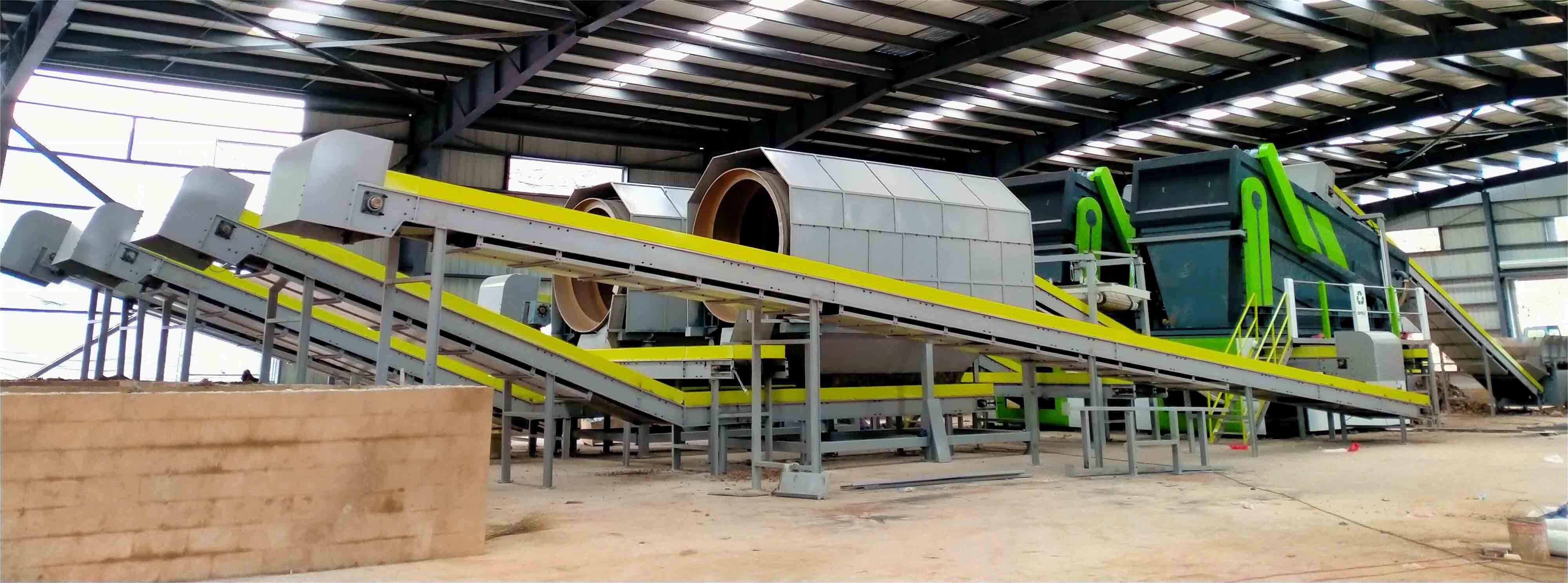 Municipal Waste Sorting Recycling Equipment Organic Waste Recycle Line