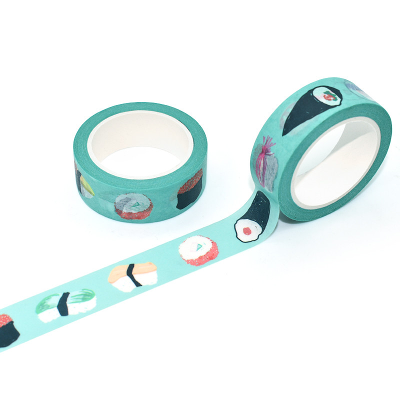 Writing Printed Custom Japanese Paper Gift Box Decoration Tropical Breeze Washi Tape