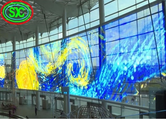 P3.91 Transparent LED Screen High Brightness Outdoor Window Glass LED Screen Display