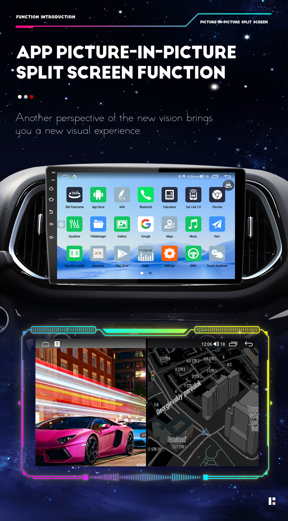 9 inch/10 inch Android 12 Auto Multimedia Player for Honda VW Hyundai Kia Suzuki Toyota Nissan