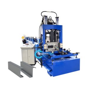 China Automatically Czu Purlin Hydraulic Punching And Cutting Roll Forming Machine on sale