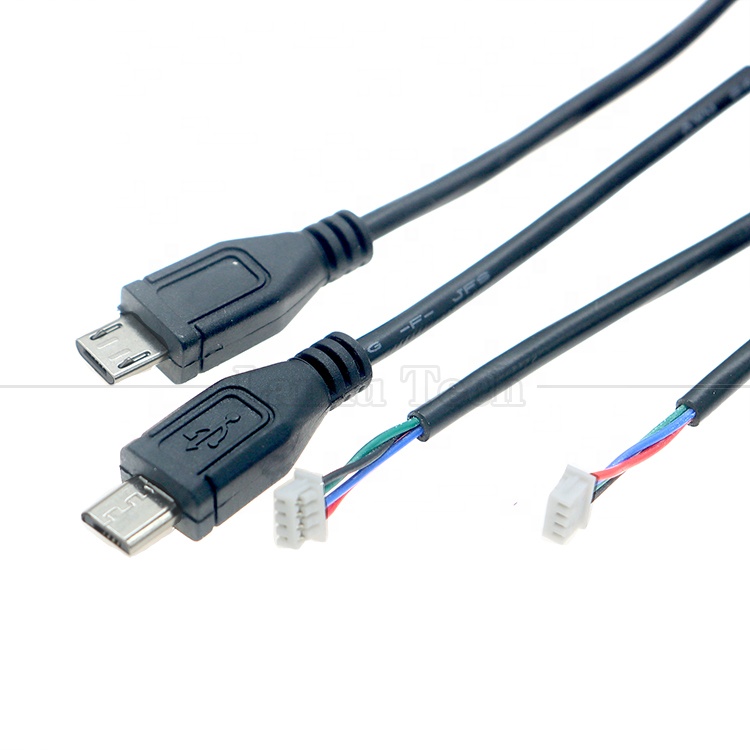 OEM Customized Micro USB to JST 4 Pin 1.25mm Pitch Cable