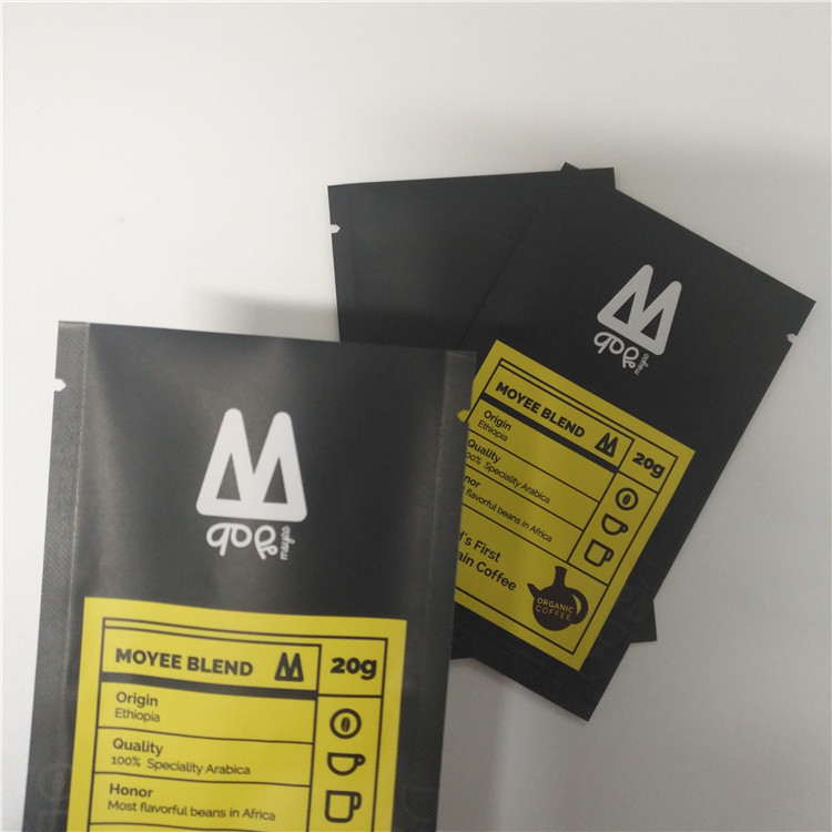 Aluminum Foil Tea Packaging Pouch Smell Proof Front Window Mylar Bags For Gummy Candy Weed