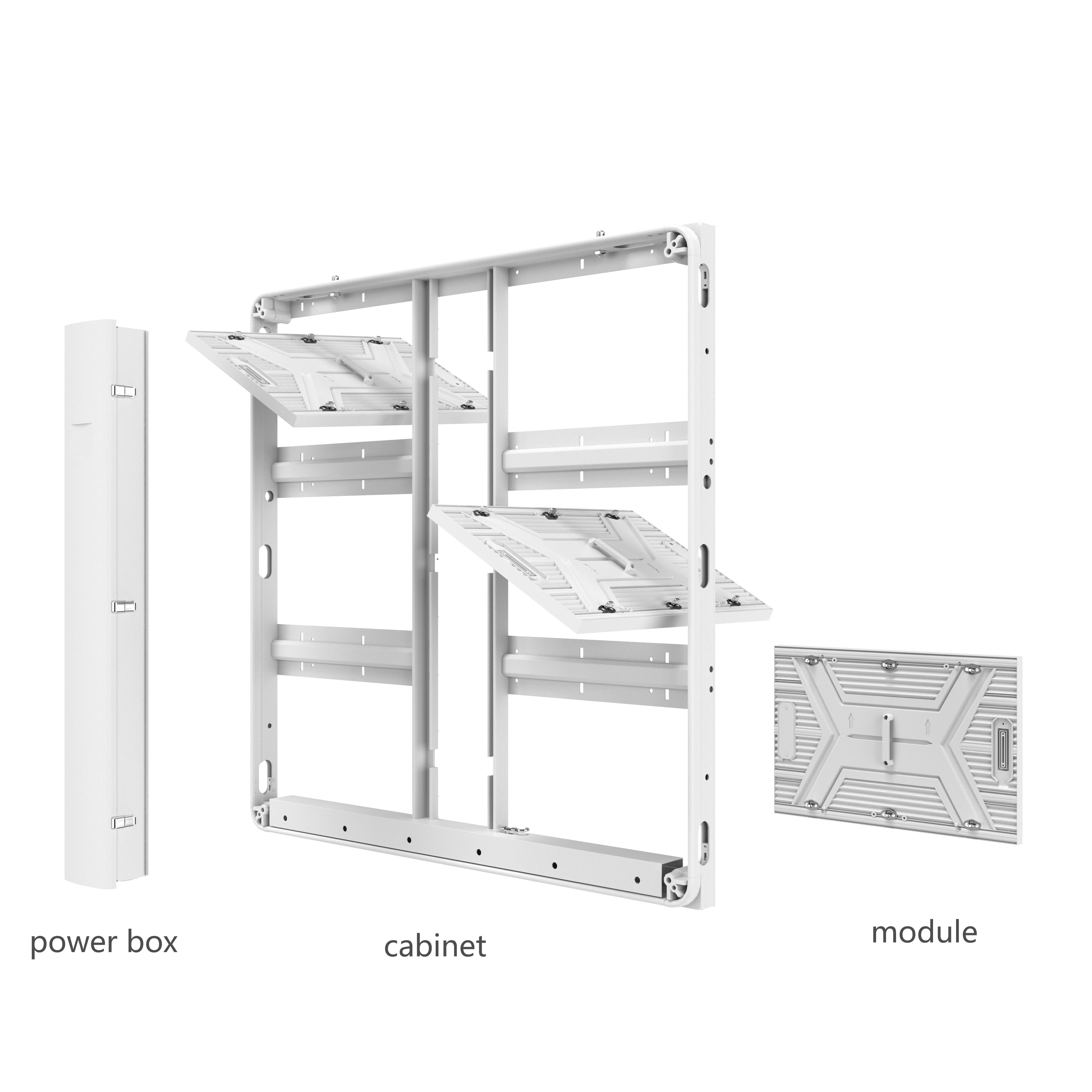 Gsurface 4 P4 P5.7 P6.67 P8 P10 Outdoor Fixed LED Screen Display 5500-8000nits Brightness 960*960mm