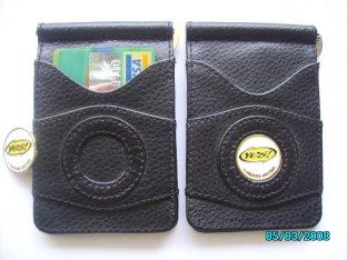 Hot selling PVC Personalized Leather Money Clip with polybag