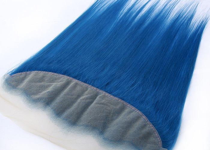 Dark Blue Human Hair Virgin Lace Frontal 16" AAAA Grade 70g-80g / Piece