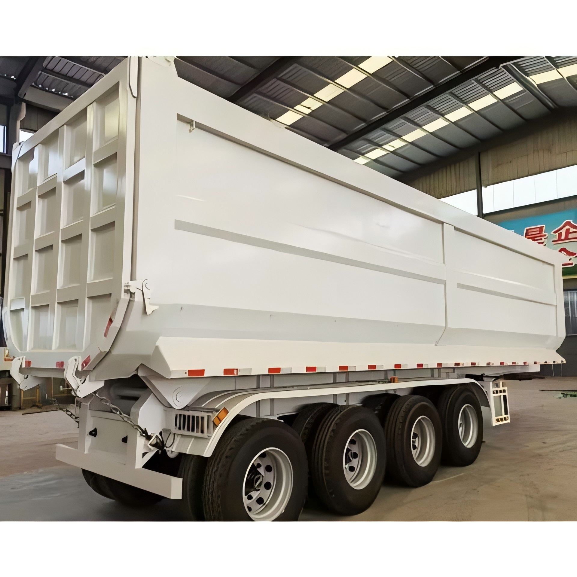 CIMC new brand 350CC 2 3 4 Axle Motorized Tipper Cargo Tricycle Motorcycle Dumper Cargo semi trailer