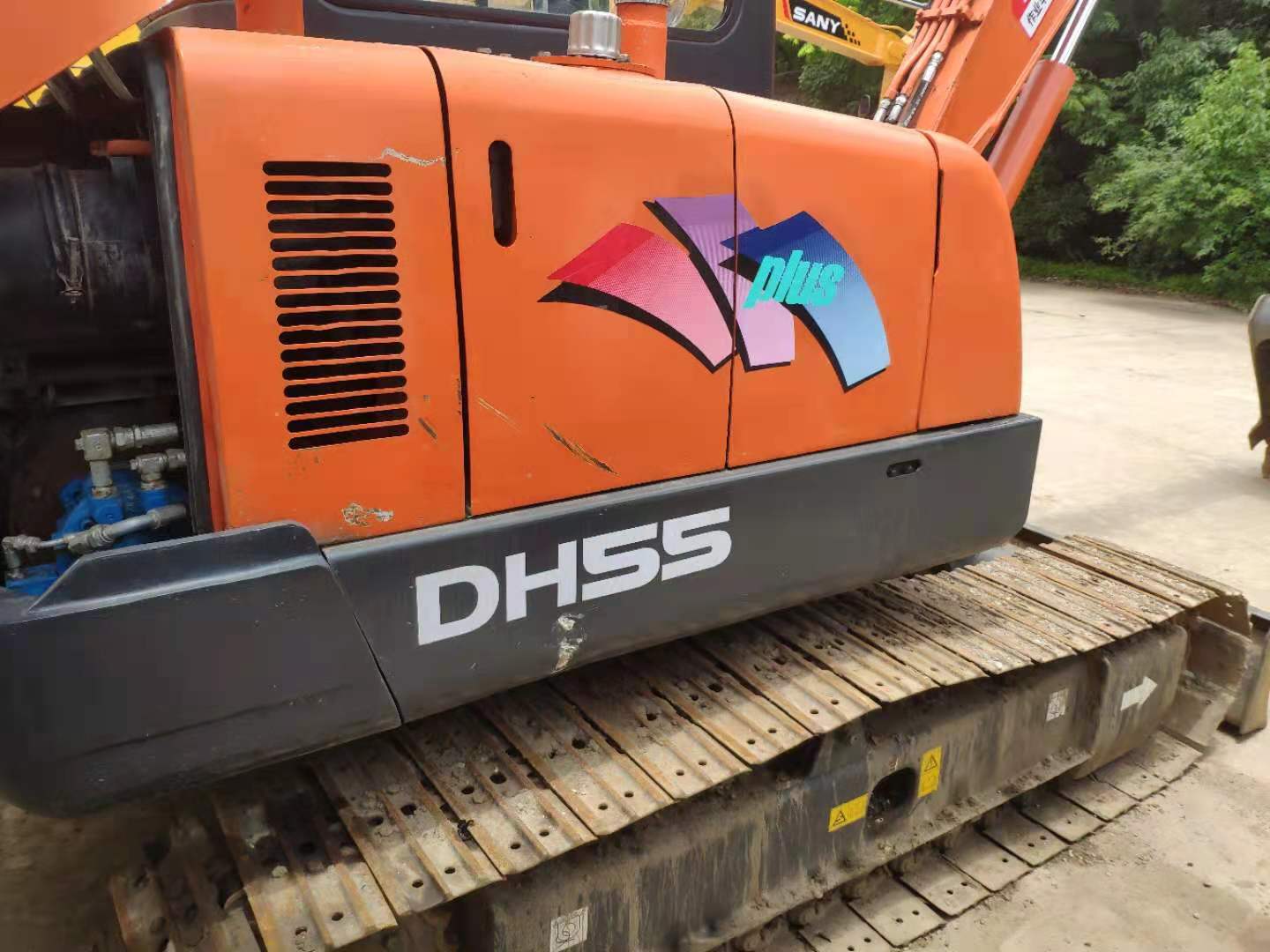Low Hour Doosan Excavator 3.5T 40.5KW 0.45M Bucket Capacity Motor Gear Pump Engine