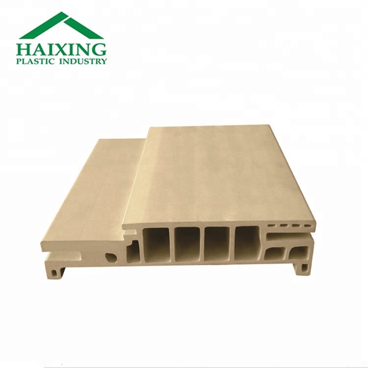 Customized Grey PVC/WPC Door Frame and Window Frame Profiles for After-sale Service