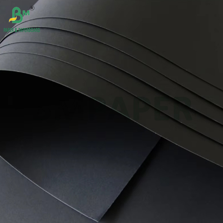 400gsm Solid Black Kraft Paper For Jewellery Box Strong Toughness 30'' x 40''