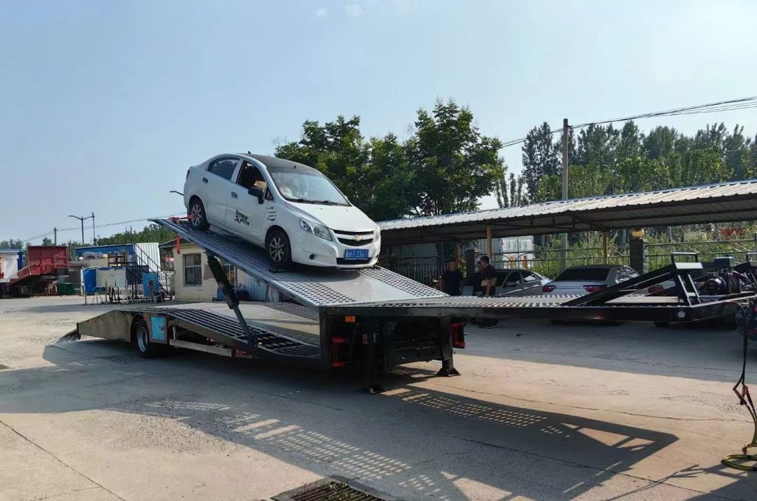 China Factory Sing Axle Car Transport Semi-Trailer Transport Car Chinese Brand Landing Gear Semi Trailer
