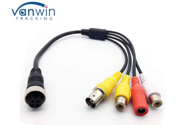 Bare Copper Wire DVR Accessories Aviation Female To 2 RCA Jack BNC Female DC