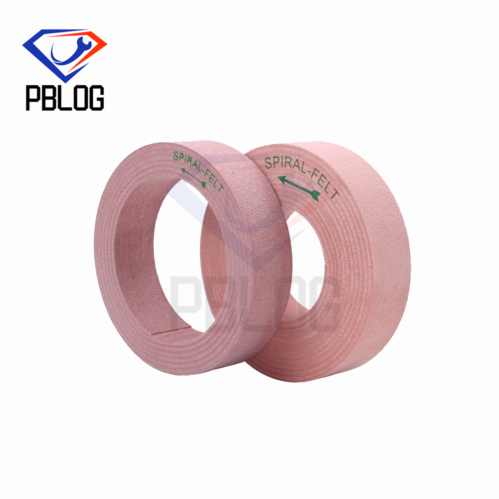 High quality edge processing tools Spiral Sanded Wheels felt polishing disc
