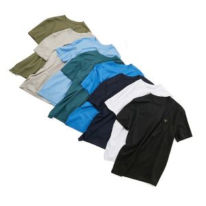  Man Short T Shirt with Cotton Customized Black White Basic Style NO Needle Detection Manufactures