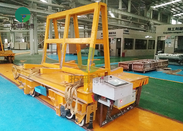 60MT Slab Deck Automotive Self-Propelled Rail Power Transport Cart System With Suspensions