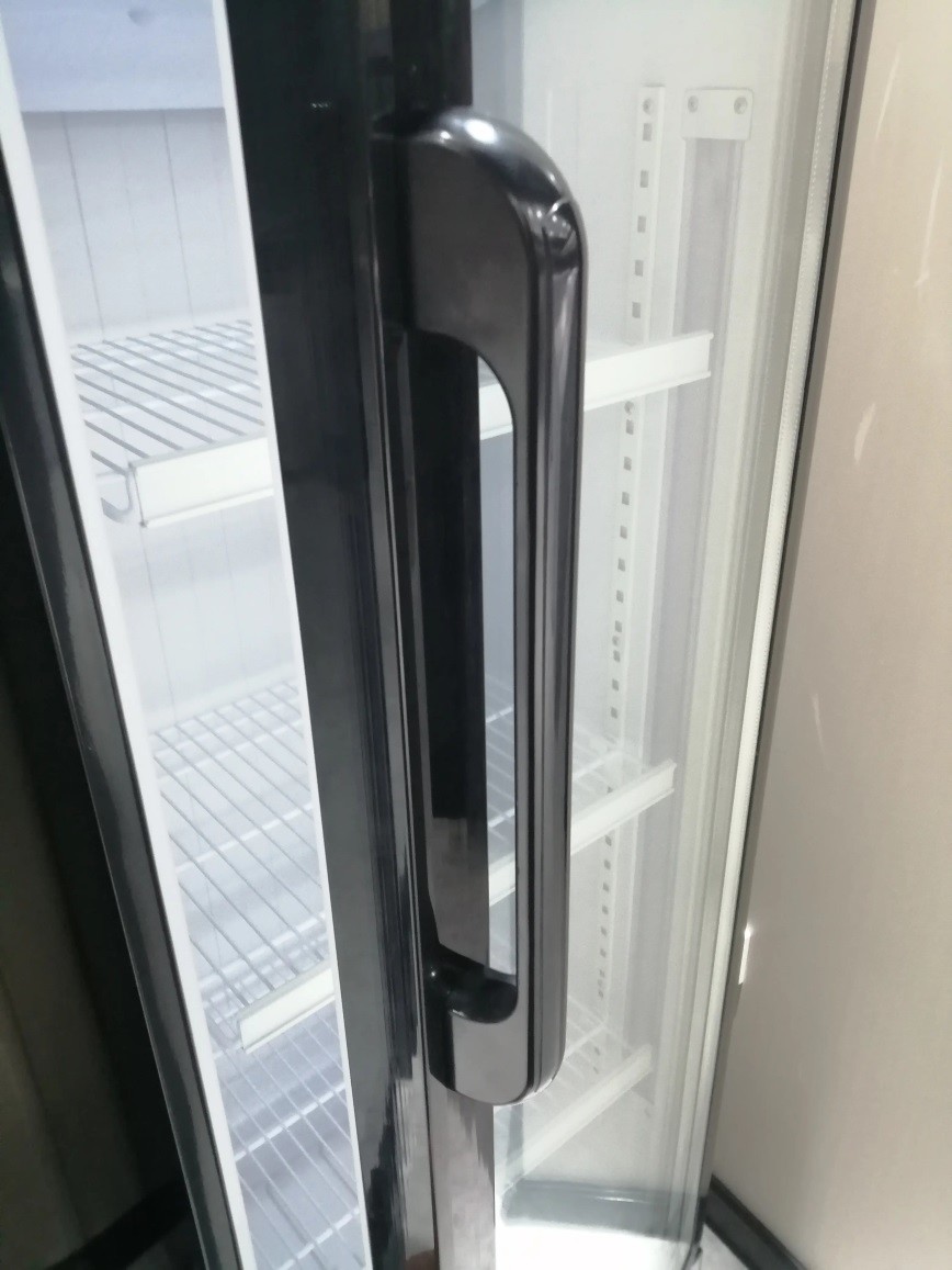 Portable Single Glass Door Beverage Upright Showcase Cooler Drinks Fridge 280L