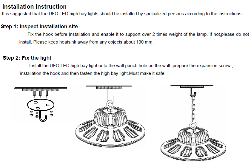 CE RoHS approved waterproof UFO LED High Bay Light Lumileds 3030 Chips Meanwell driver 10