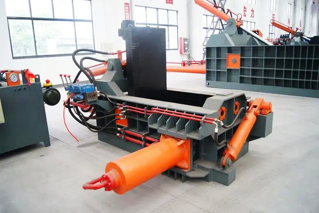 Horizontal Metal Scrap Hydraulic Briquetting Machine Baler press 200T