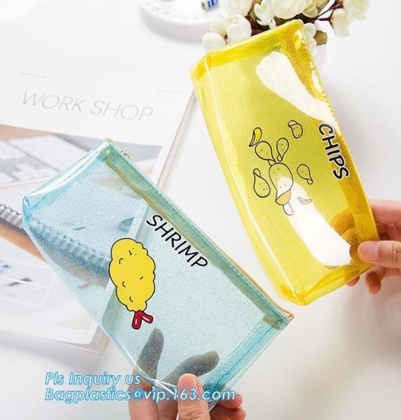 vinyl pvc plastic packaging bags with slider zipper k closure, vinyl pvc zipper