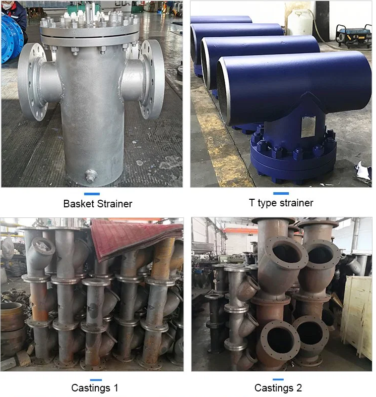 Customized SS Body DIN AWWA Cast Iron Flanged Y Strainer Y Type Basket Strainer Filter Water Strainer