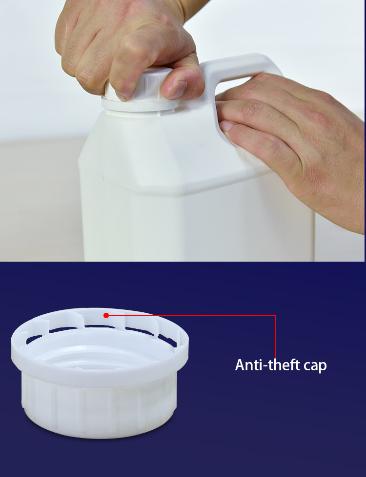 Sealing Type Plastic HDPE Evoh Bottle Square For Domestic Laundry Detergent