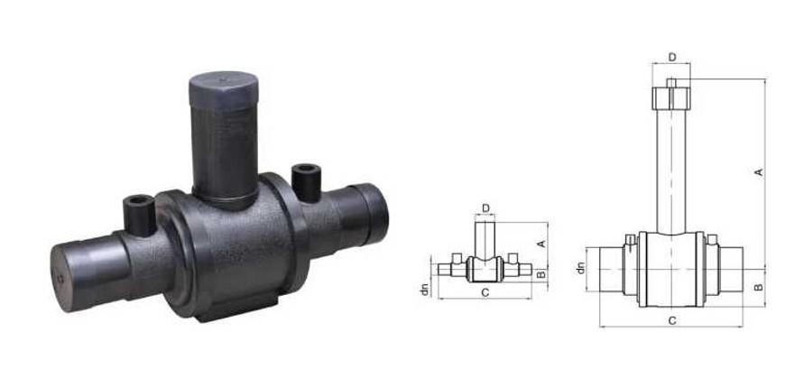 PE DN63-DN355 SDR11 SDR17.6 Normal MDPE Ball Valve