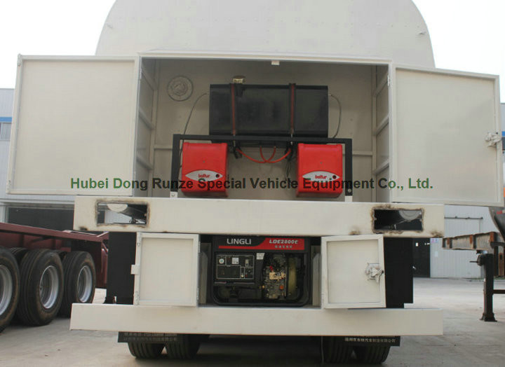 50Ton liquid Asphalt Tanker Semi-trailer with 2TBL45P BALTUR Heating and Insulation
