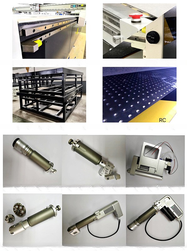 1625 Rubber Gasket Industry Cutting Machine Felt Vibrating Knife Cutter 380V