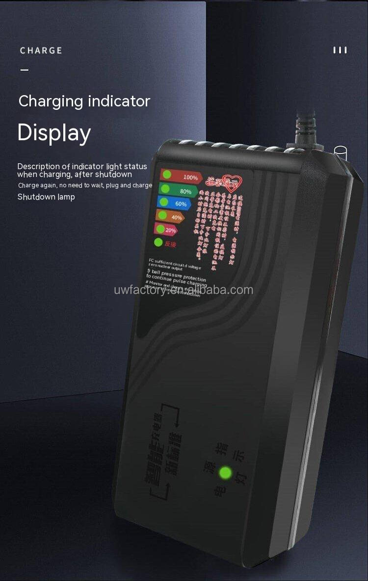 Electric Vehicle E-bike Scooter Lead Acid Battery Charger 72V 20AH 84V 20AH 96V 20AH High Power Tricycle Automatic Shutdown