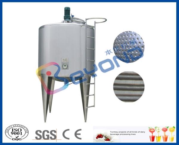 Insulation Coil Type Miller Jacket Stainless Steel Tanks Energy Saving SGS / CE