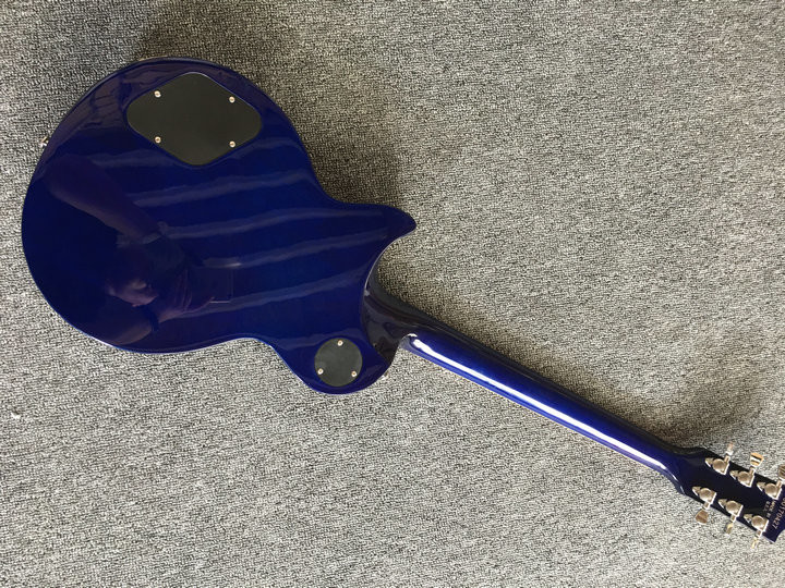 2017 New + guitar factory + Chibson LP custom electric guitar blue flame maple top LP custom 1959 guitar Free Shipping L