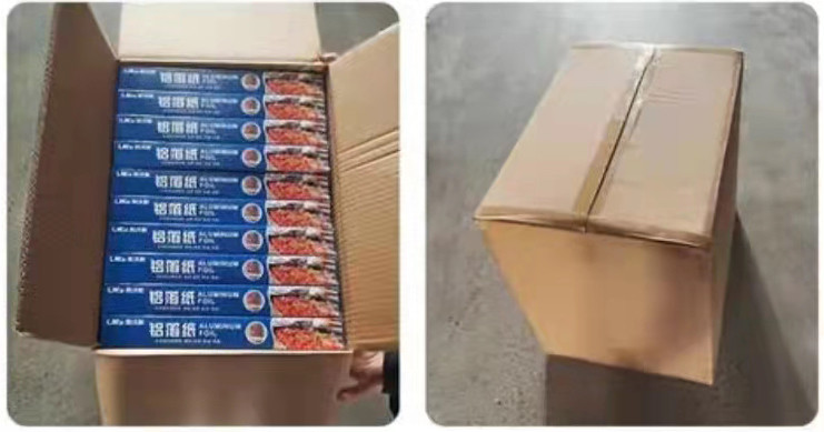 Kitchen Use 0.02mm Food Packaging Aluminium Foil Roll 8011 H14