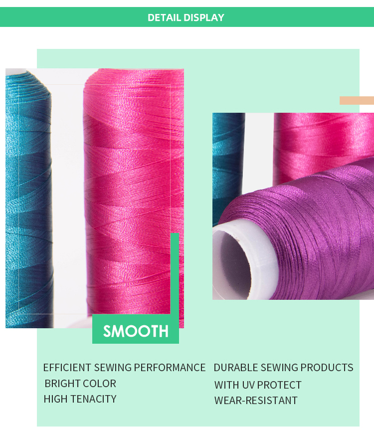 Reflective Embroidery Thread 120D/2 KANGFA Polyester Thread for Rayon Embroidery