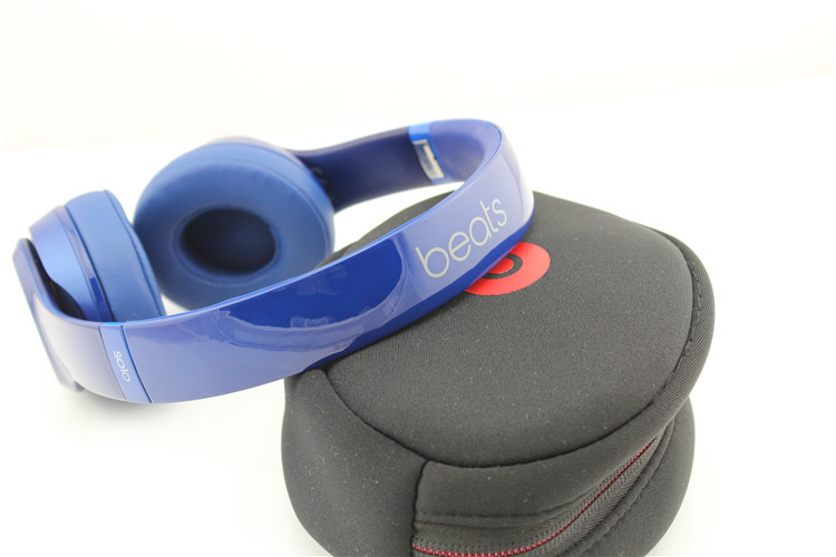Beats Solo2 Gloss Blue Headphones Beats By Dre Wired Headphones with seal box