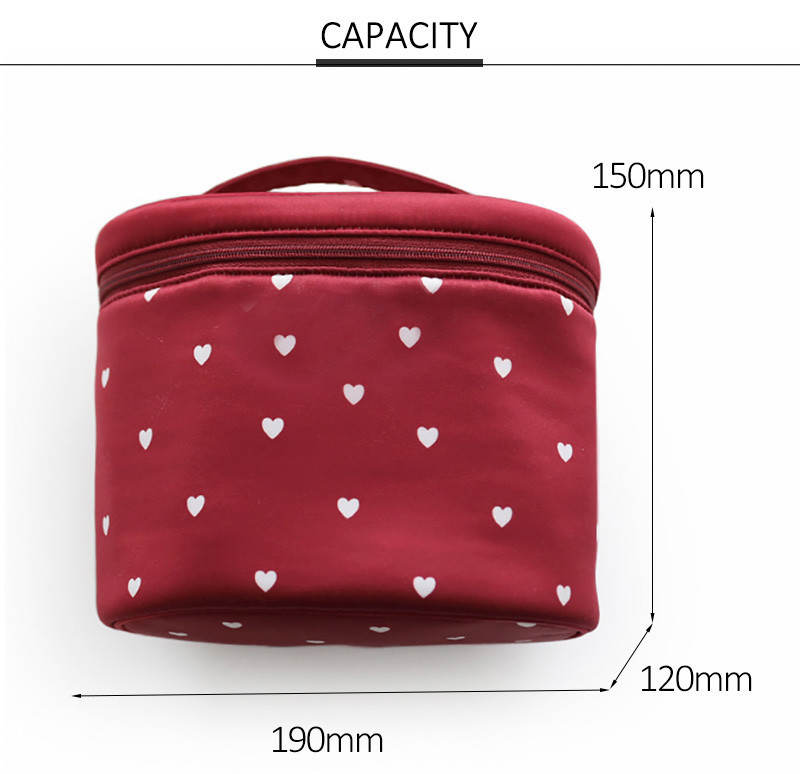 Oem ODM Satin Traveling Toiletry Organiser Pouch Bag With Logo
