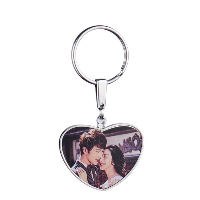 Heart And Star Shape Blank Sublimation Keyring Custom Pendant Key Ring