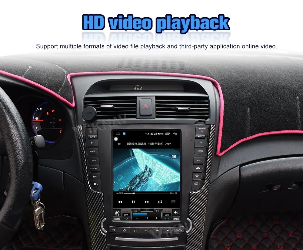 For 2006-2018 Acura TL 10.4 Inch LCD Screen 8 Core Navigation Multimedia DVD Player renesas mcu Wireless Carplay 4G BT