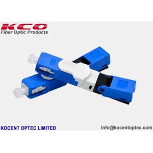 SCUPC Blue Fiber Optic Fast Connector OFC Single Mode SM ESC250D 0.2dB Insertion