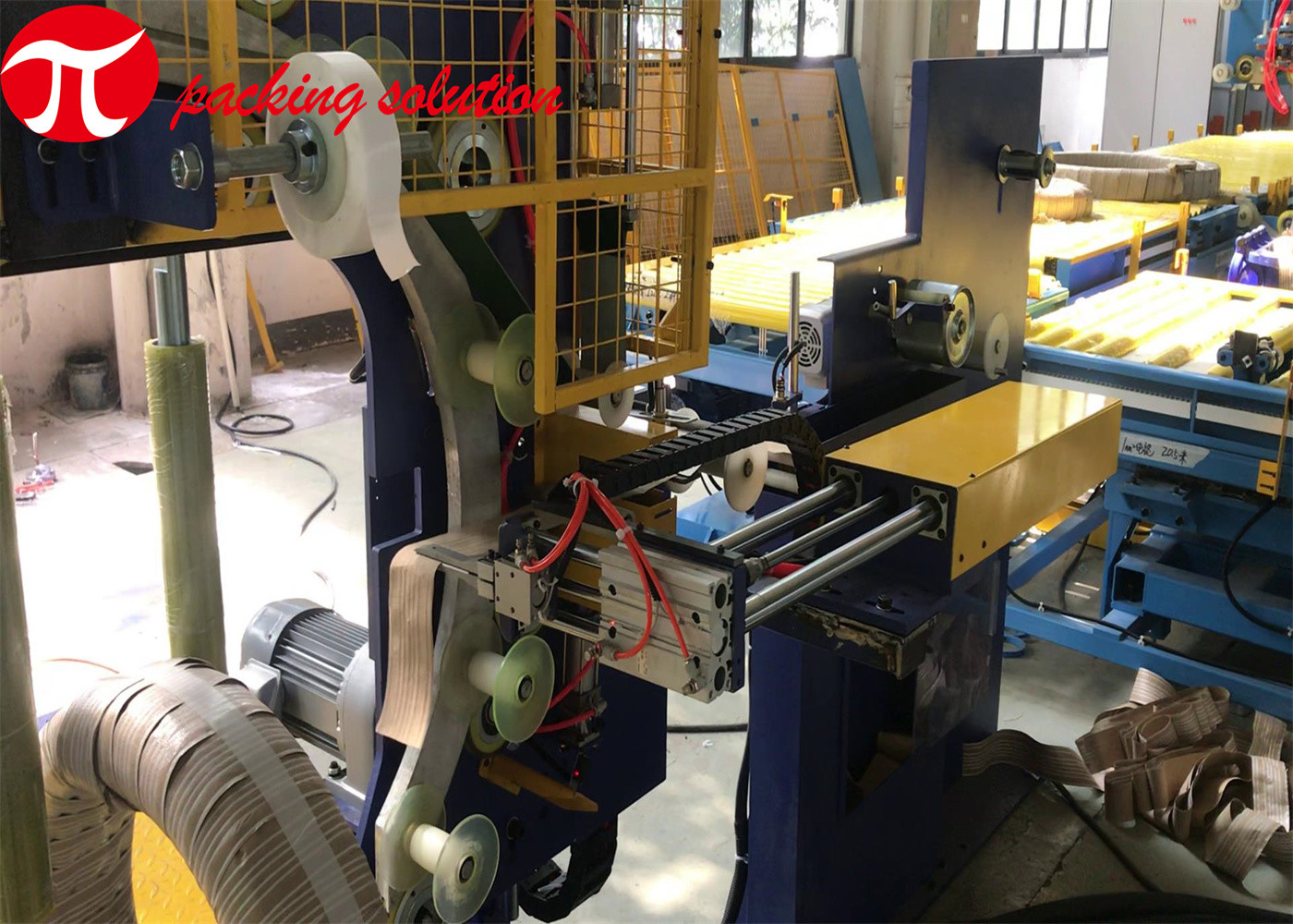 Automatic Vertical Steel Coil Packing Machine 1.5KW 90r/Min