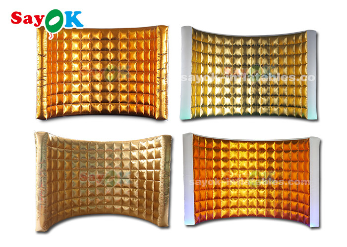 Inflatable Led Photo Booth Curved Inflatable Wall Stage Office Backdrop