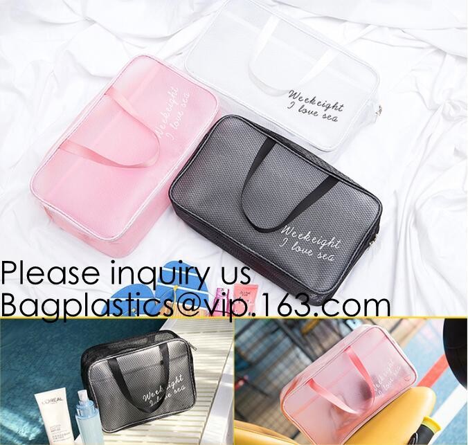 Promotion Travel PVC Cosmetic Pouch,PVC Makeup Bag Pouches Tote Clear Transparent Cosmetic Travel Bag For Sale