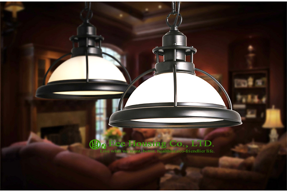 Made In China Elegant Residential Pendant Lighting Iron Chain Colorful Lampshade