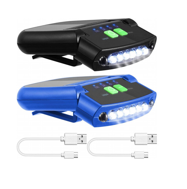 IP44 Hands Free Headlamp Work Light Clip On Cap Rechargeable Work Headlight