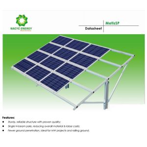 Anodized Aluminum 6005-T5 Solar Ground Racking System