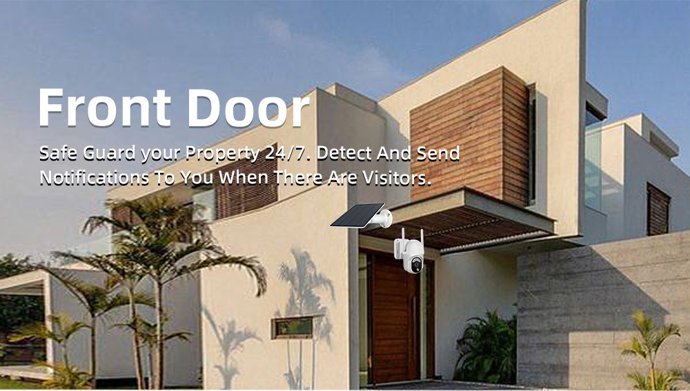 4G Outdoor PTZ Surveillance Camera 360 Degree Swiveling Wireless PIR Full Color
