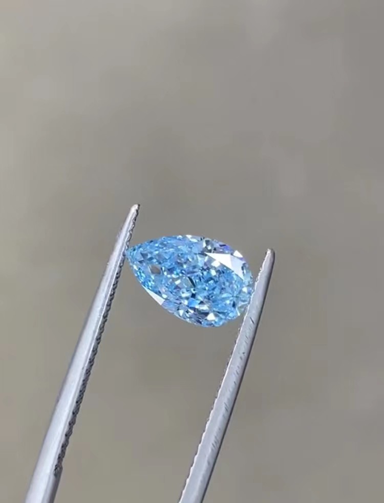Man Made Real Diamonds pear loose diamond loose synthetic diamonds blue diamonds