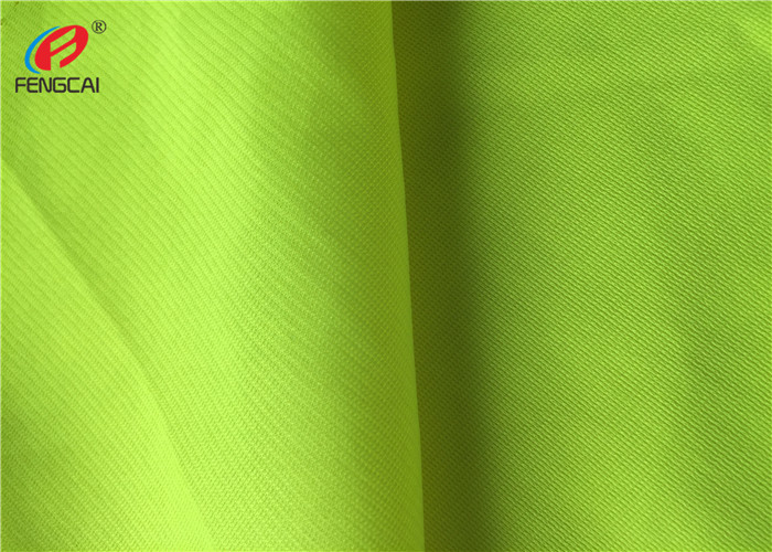 High Visibility Warp Knitted Type Fluorescent Material Fabric For Vest