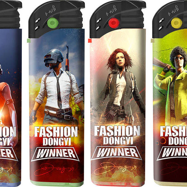Custom Personality Graphic Cigarette Lighter Ultra-Thin Electric Lighter