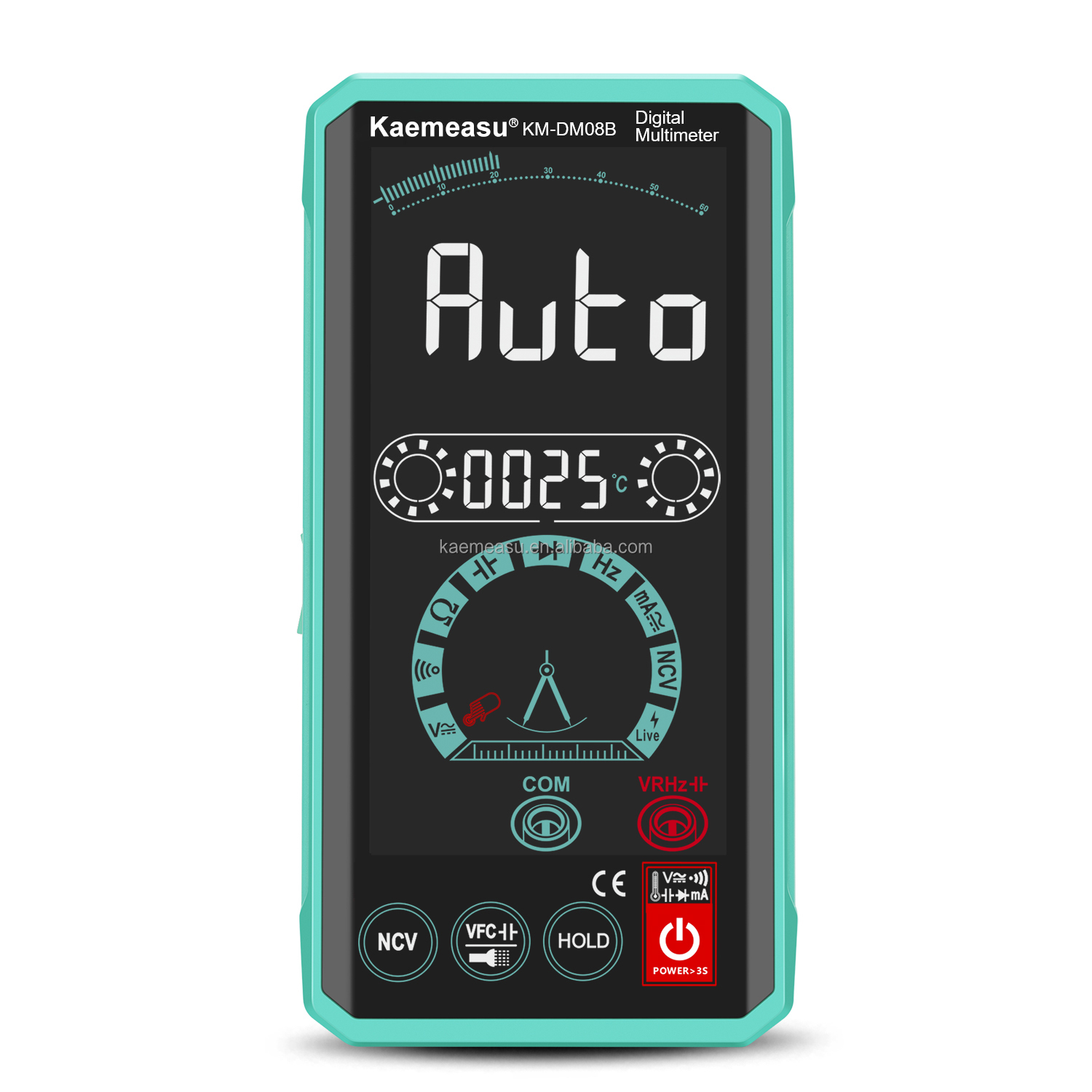 Intelligent Human Machine Interaction Multimeters LCD Color Display Voltage Tester Rechargeable Smart Digital Multimetro